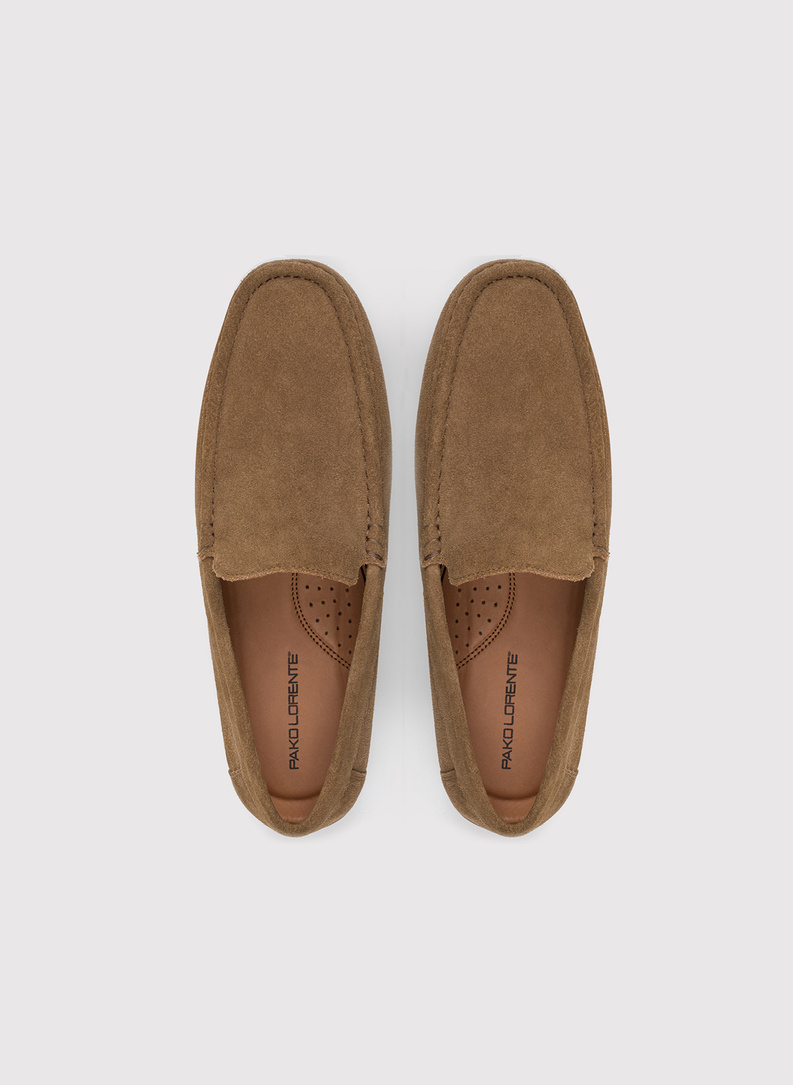 Beżowe mokasyny męskie