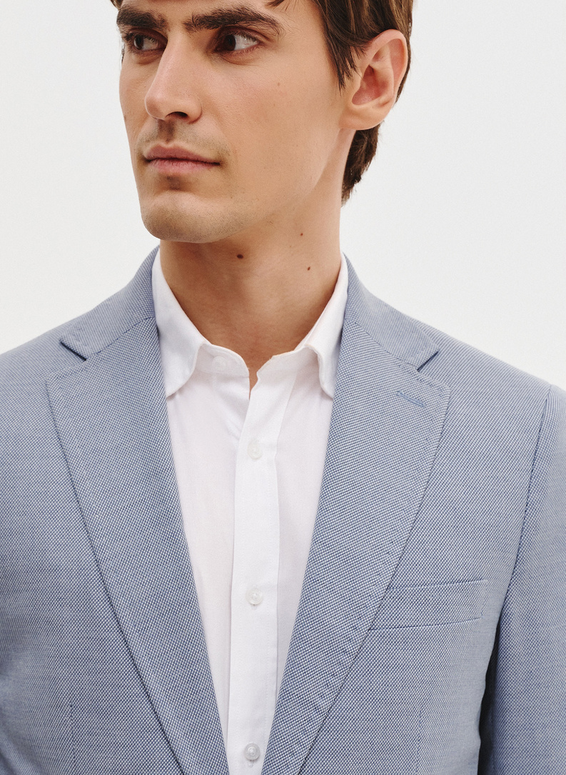 Niebieska marynarka męska