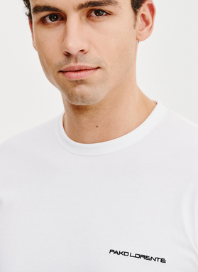 Biały t-shirt męski