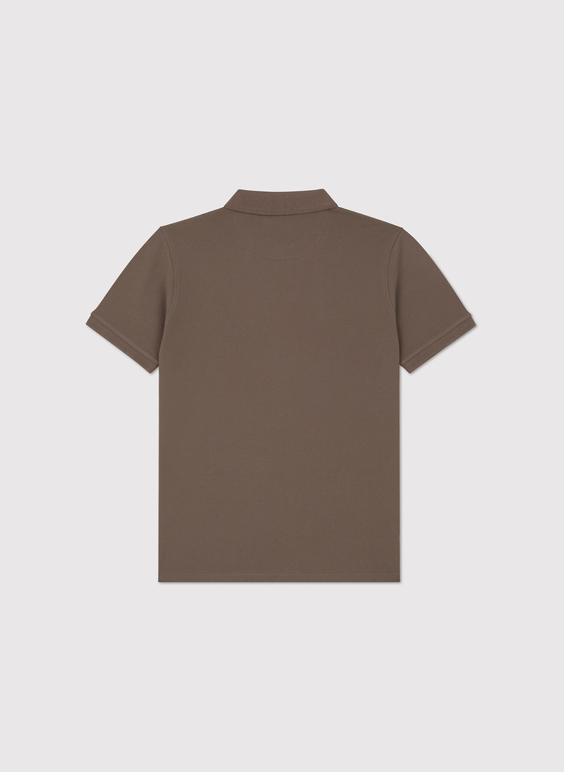 Brązowa polówka męska