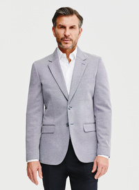 Granatowa marynarka melanż