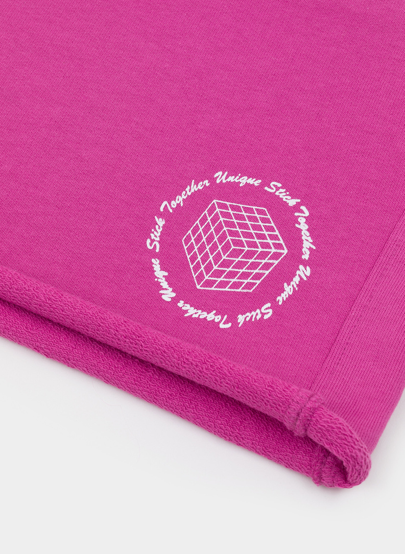 Różowe szorty oversize C22SF-WS-004-R-0