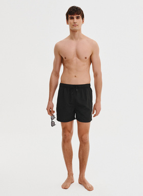 Szorty kąpielowe męskie w czarnym kolorze