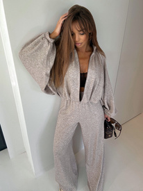 Komplet bluza i spodnie POOL COZY mocca