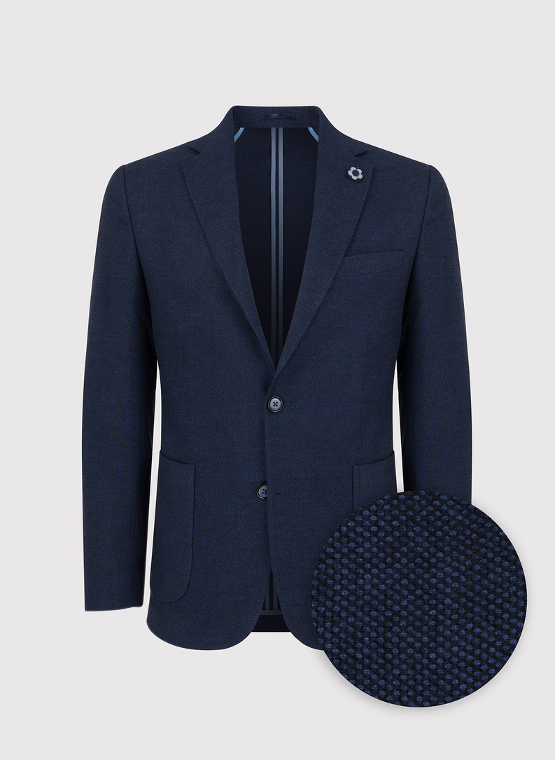 Granatowa marynarka casualowa