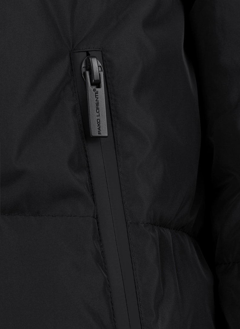 Czarna zimowa kurtka męska