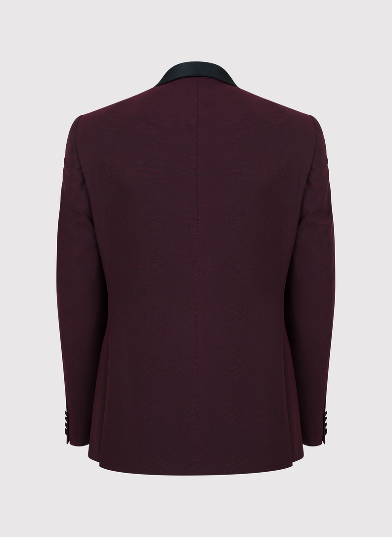 Marynarka smokingowa w kolorze bordowym