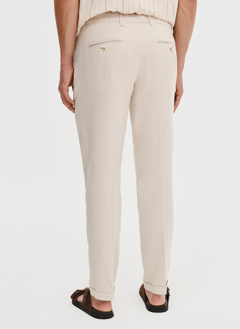 Lniane spodnie męskie