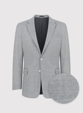 Szara marynarka męska z wełną