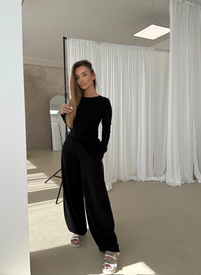 Komplet damski BARI LONG czarny