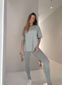 Komplet damski SARA DROP jasnoszary