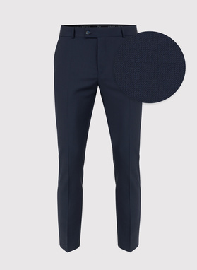 Granatowe spodnie męskie w kant