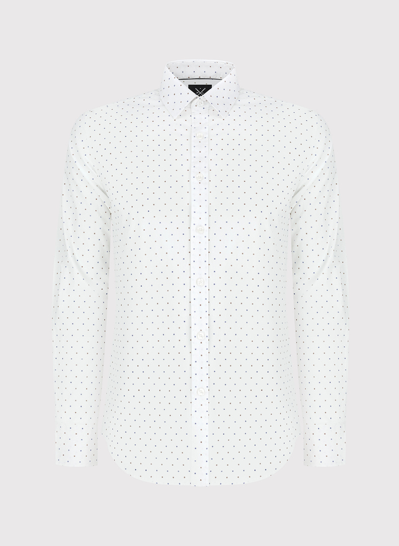 Elegancka koszula męska w delikatny wzorek 