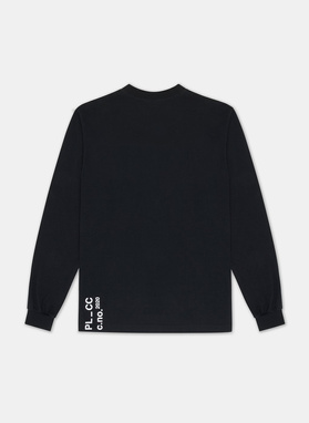 T-SHIRT Z DŁUGIM RĘKAWEM CZARNY C20WF-TL-001-C