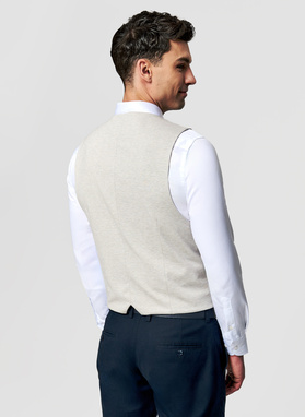 Dzianinowa kamizelka dwurzędowa