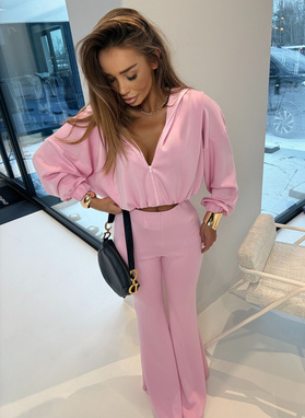 Komplet damski ENO w kolorze różowym