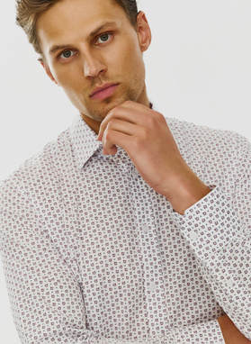 Męska koszula w subtelny wzór 