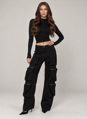 Spodnie bojówki RODEO PANTS czarne