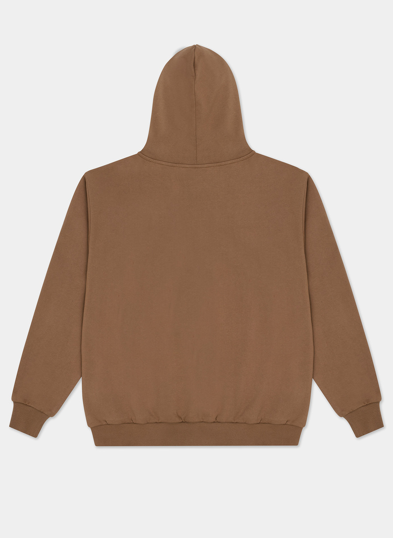 Bluza z kapturem beżowa C21WF-2K-006-E