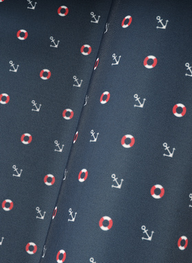 Granatowa poszetka we wzór