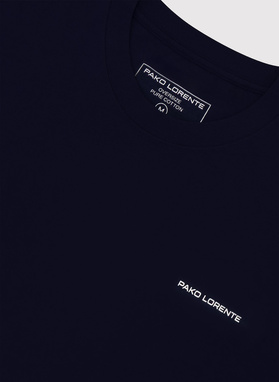 Bawełniany t-shirt oversize w kolorze granatowym