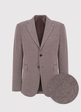 Dzianinowa marynarka w kolorze brązowym