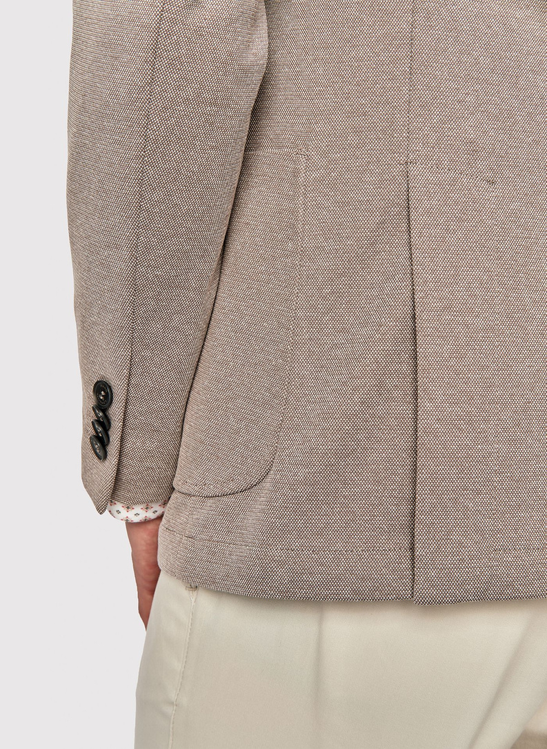 Beżowa męska marynarka casualowa