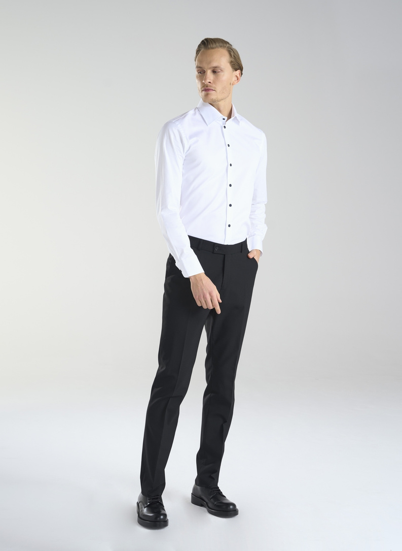 Biała koszula męska z bawełny