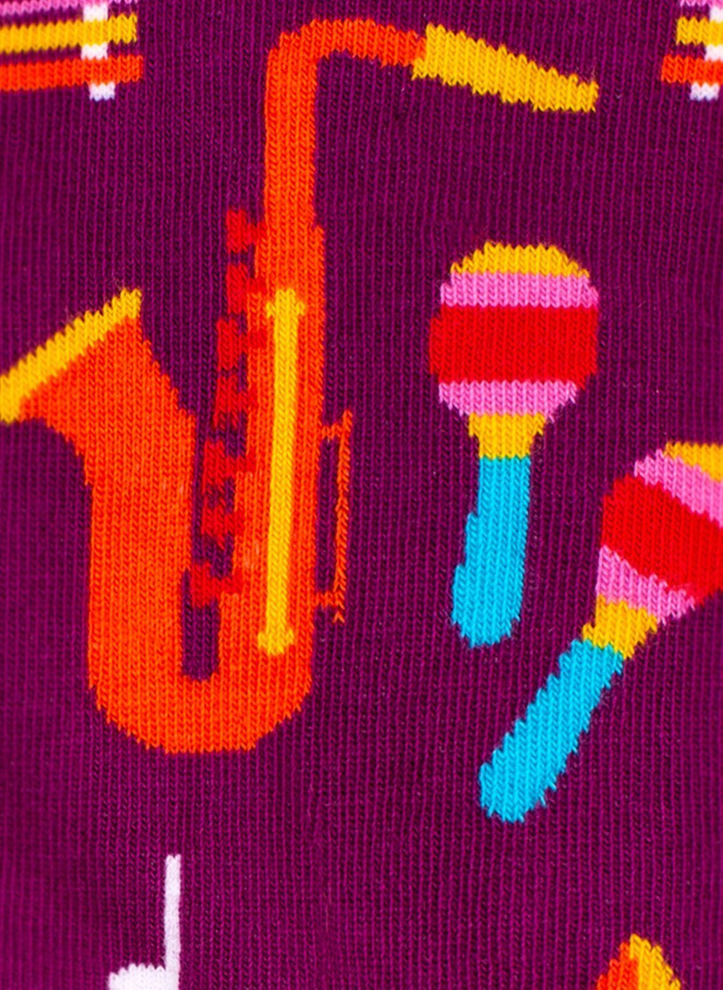 Skarpetki z motywem muzycznym D20WF-SX-059-X