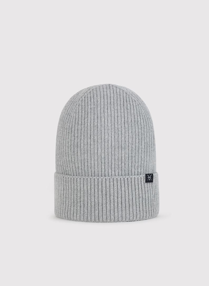 Bawełniana czapka w kolorze szarym
