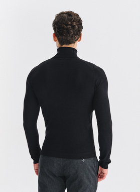 Golf męski w czarnym kolorze