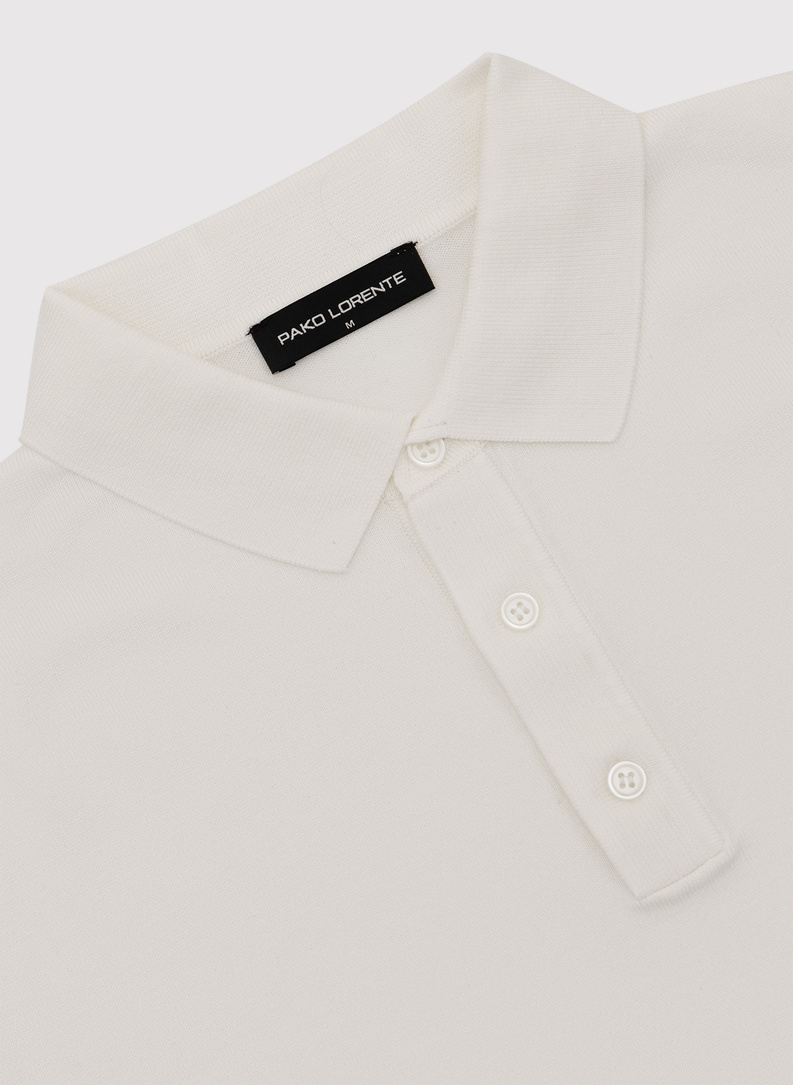 Ecru polo męskie