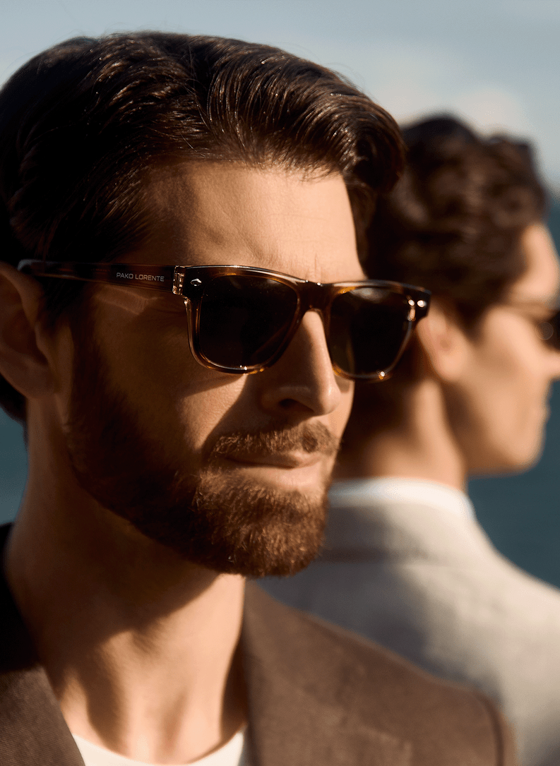 Brązowe okulary przeciwsłoneczne