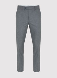 Szare gładkie spodnie garniturowe