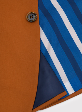 Pomarańczowa marynarka garniturowa P22SF-3G-021-P-S