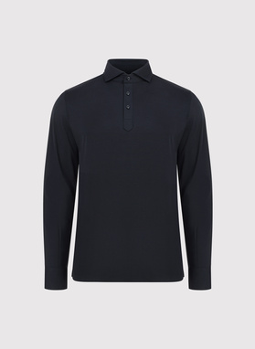 Czarna koszula typu popover