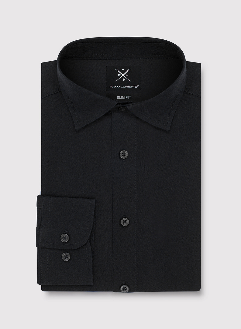 Czarna bawełniana koszula męska