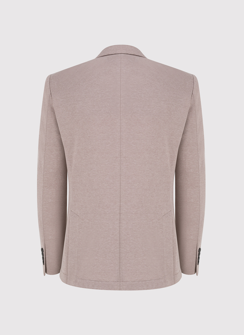 Beżowa marynarka melanż