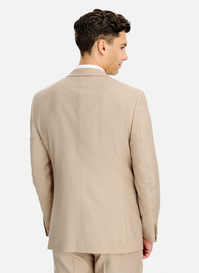 Ślubny wełniany garnitur męski