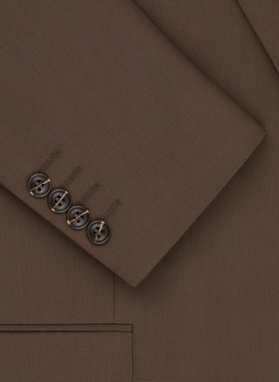 Brązowa marynarka garniturowa