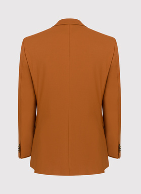 Pomarańczowa marynarka garniturowa P22SF-3G-021-P-S