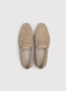 Beżowe mokasyny męskie