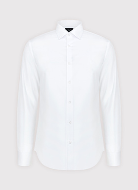 Biała bawełniana koszula męska