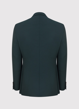 Wełniany zielony garnitur męski