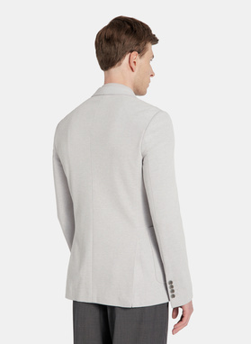 Szara marynarka z dzianiny