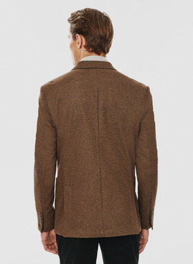 Brązowa marynarka męska