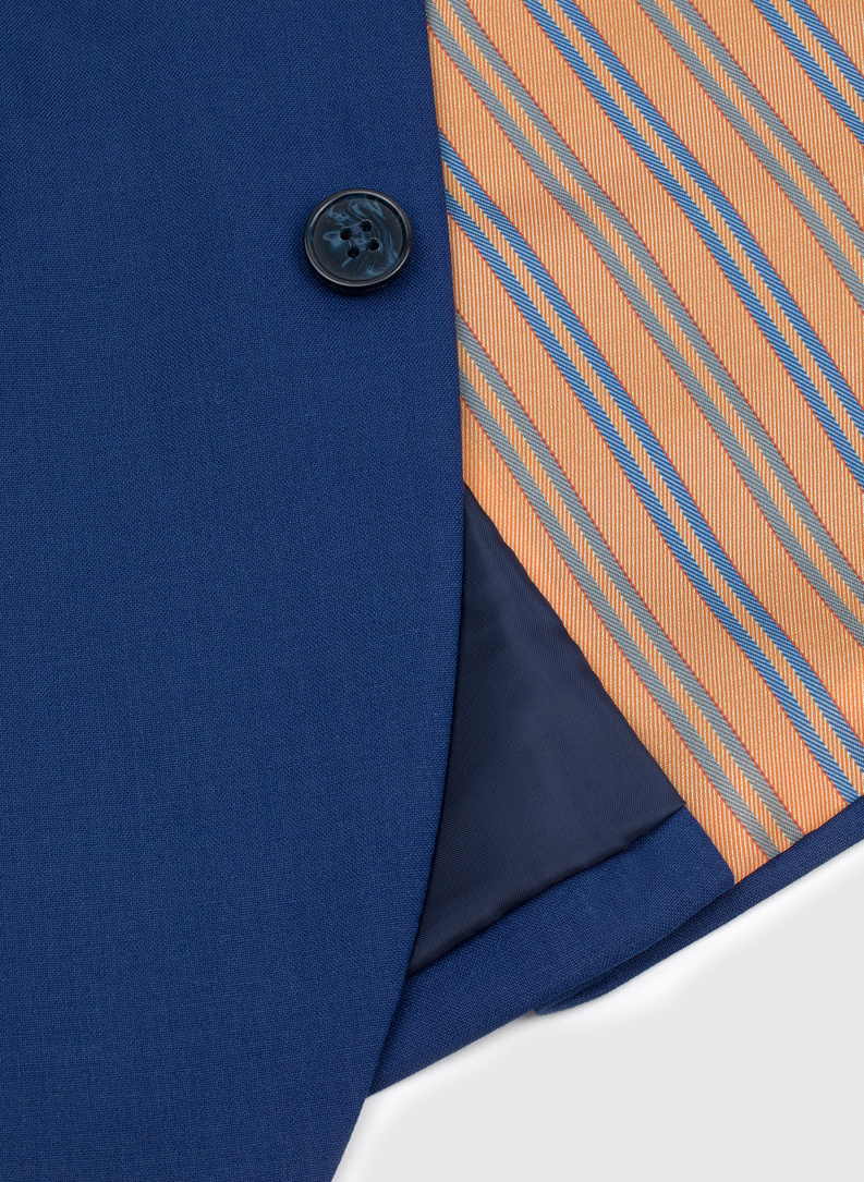 Granatowa marynarka garniturowa P22SF-3G-019-G-S