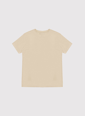 Beżowy t-shirt męski