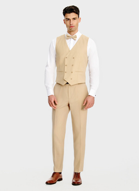 Ślubny wełniany garnitur męski