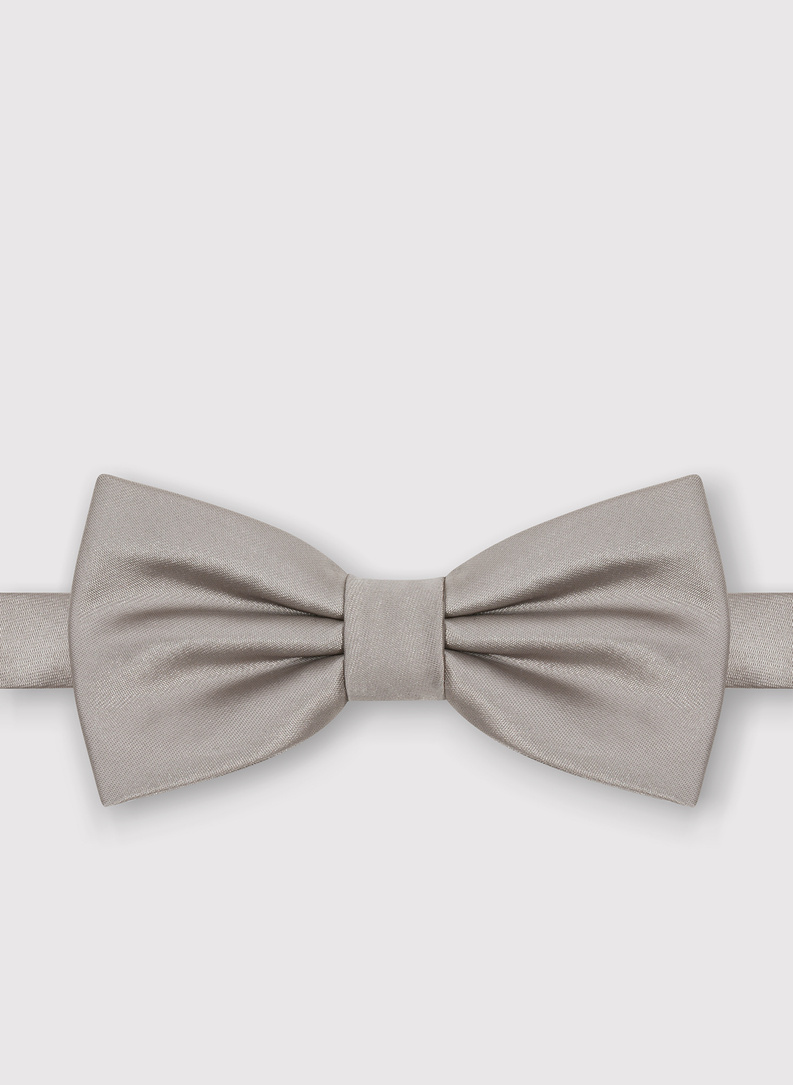 Gładka mucha męska w kolorze szarym